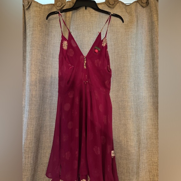 Vince Camuto Tropic Heat Fuchsia Fury Flower Patterned Dress XS - Picture 4 of 7